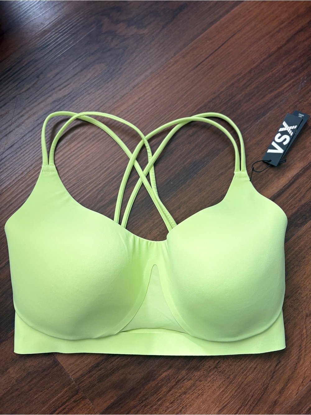Victoria's Secret Neon Lime Crisscross Light Support Bra